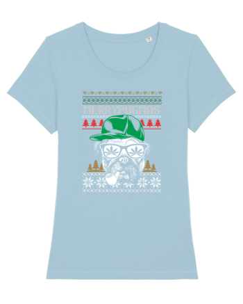 Merry Pugmas Sky Blue