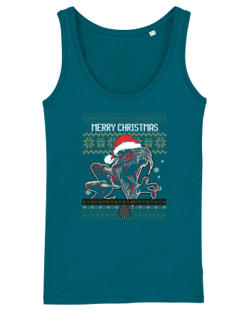 Merry Roar Christmas Angry Dinosaur Ocean Depth