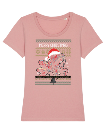 Merry Roar Christmas Angry Dinosaur Canyon Pink