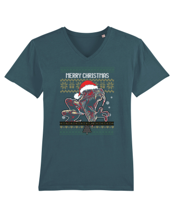 Merry Roar Christmas Angry Dinosaur Stargazer