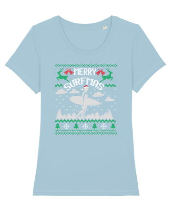 Merry Surfmas Sky Blue