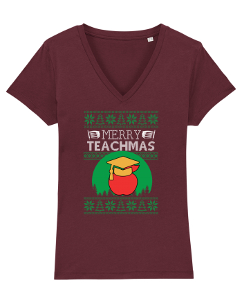 Merry Teachmas Burgundy