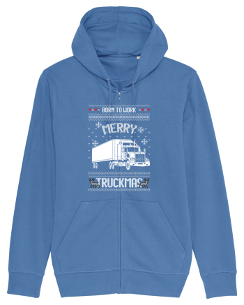 Merry Truckmas Born To Work Bright Blue