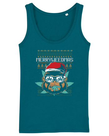 Merry Weedmas Funny Gorilla Ocean Depth