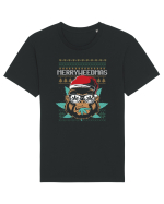 Merry Weedmas Funny Gorilla Tricou mânecă scurtă Unisex Rocker