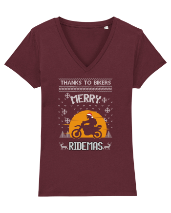 Riders Make Christmas Great Again Burgundy