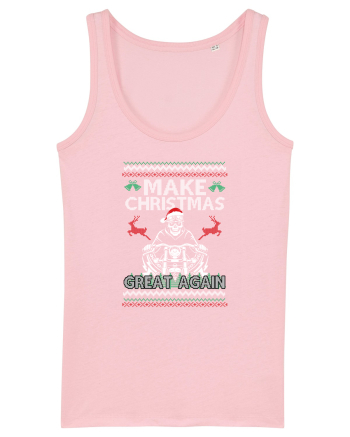 Riders Make Christmas Great Again Cotton Pink