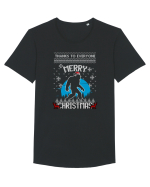 Thanks To Everyone Merry Christmas Bigfoot Tricou mânecă scurtă guler larg Bărbat Skater