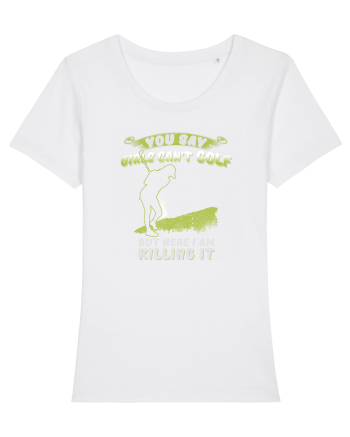 Girls love golf White