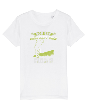 Girls love golf White