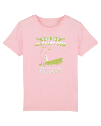 Girls love golf Cotton Pink