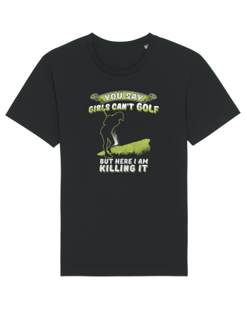 Girls love golf Black