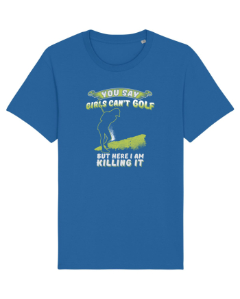 Girls love golf Royal Blue