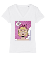 Follow Your Heart Follow Your Dream Tricou mânecă scurtă guler V Damă Evoker