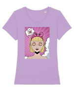 Follow Your Heart Follow Your Dream Tricou mânecă scurtă guler larg fitted Damă Expresser