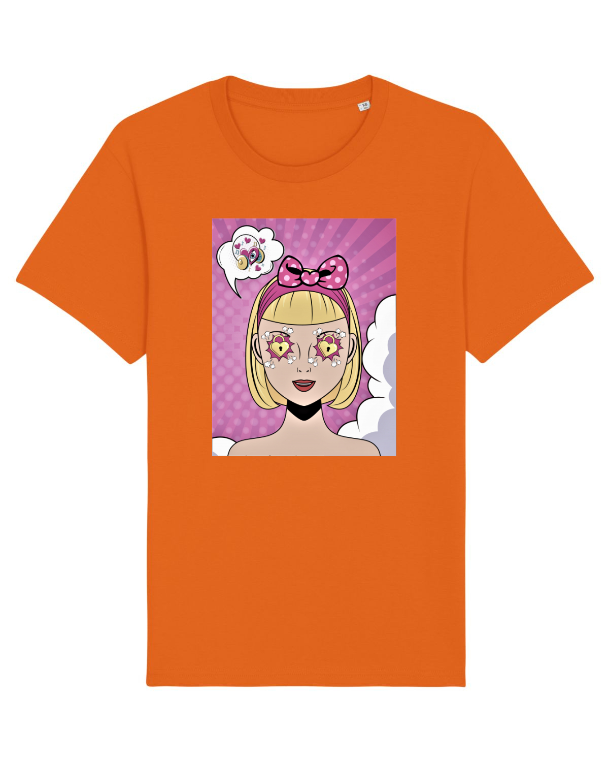 Tricou mânecă scurtă Unisex Rocker Bright Orange