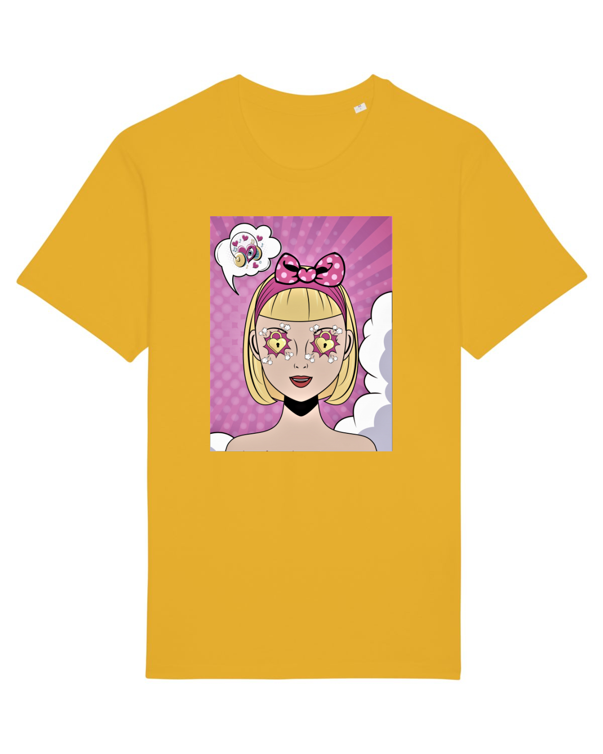 Tricou mânecă scurtă Unisex Rocker Spectra Yellow