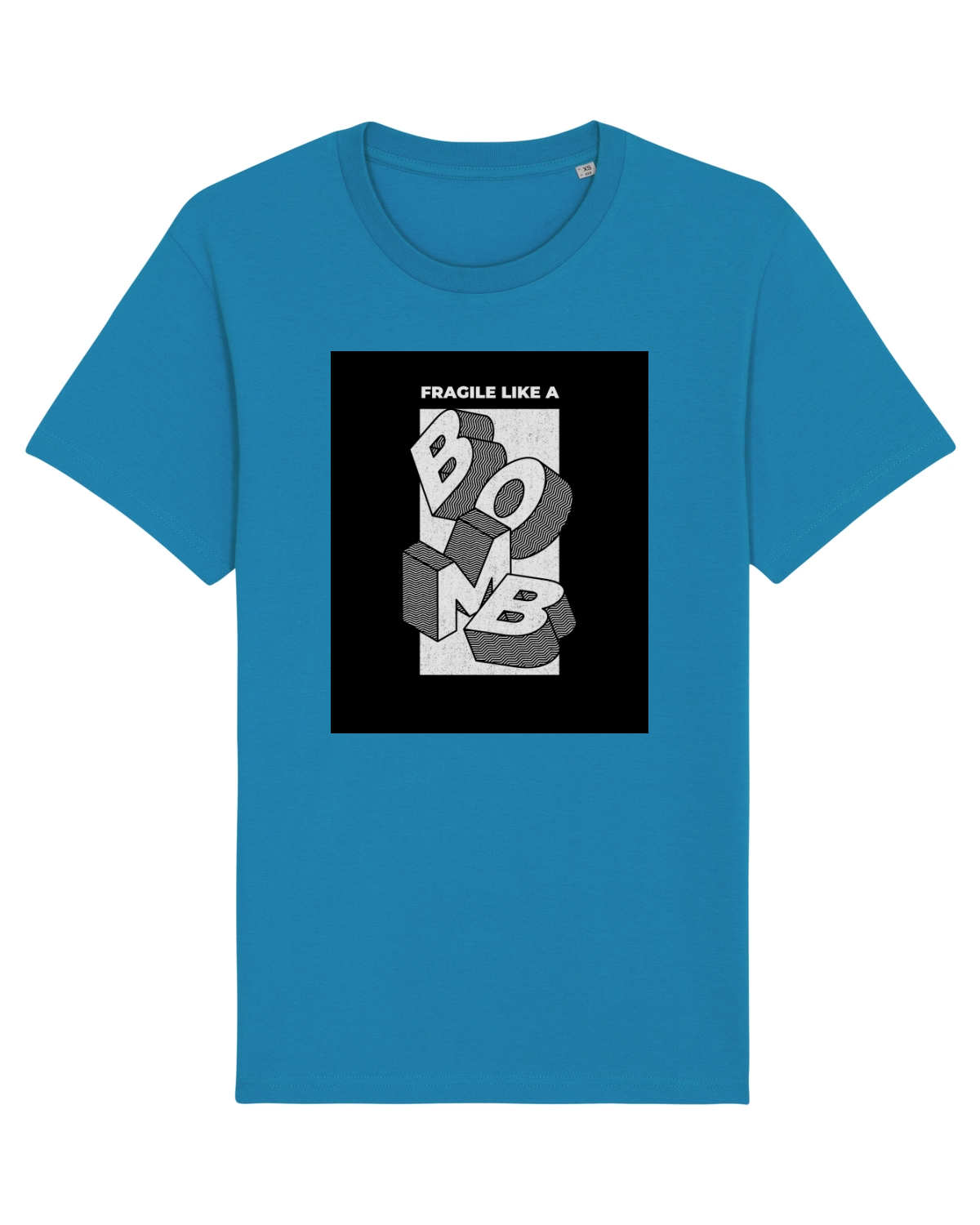 Tricou mânecă scurtă Unisex Rocker Azur