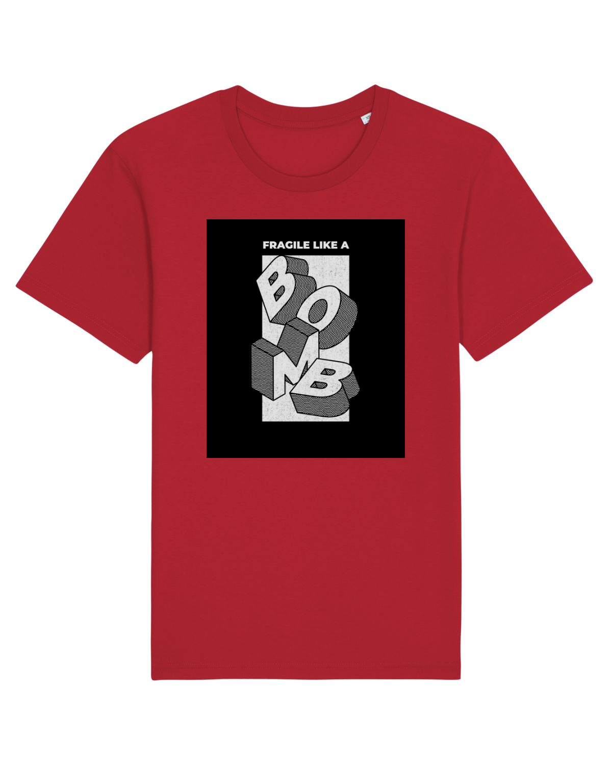 Tricou mânecă scurtă Unisex Rocker Red