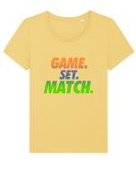 Game Set Match Tricou mânecă scurtă guler larg fitted Damă Expresser