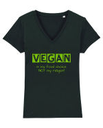 VEGAN Tricou mânecă scurtă guler V Damă Evoker