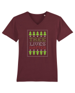 Tree lives matter Tricou mânecă scurtă guler V Bărbat Presenter