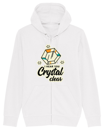I hear you crystal celar White