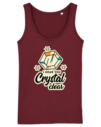 I hear you crystal celar Burgundy
