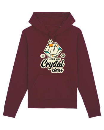 I hear you crystal celar Burgundy