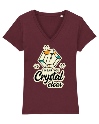 I hear you crystal celar Burgundy