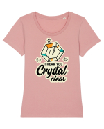 I hear you crystal celar Tricou mânecă scurtă guler larg fitted Damă Expresser