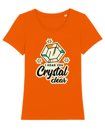 I hear you crystal celar Bright Orange