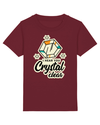 I hear you crystal celar Burgundy