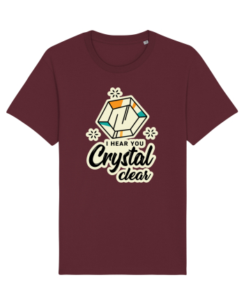 I hear you crystal celar Burgundy