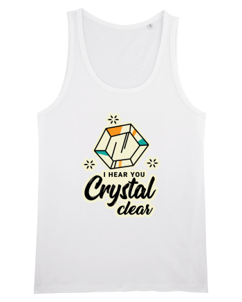 I hear you crystal celar White