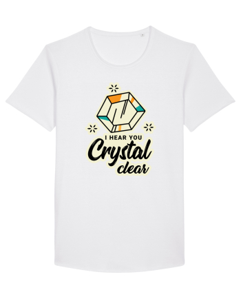 I hear you crystal celar White