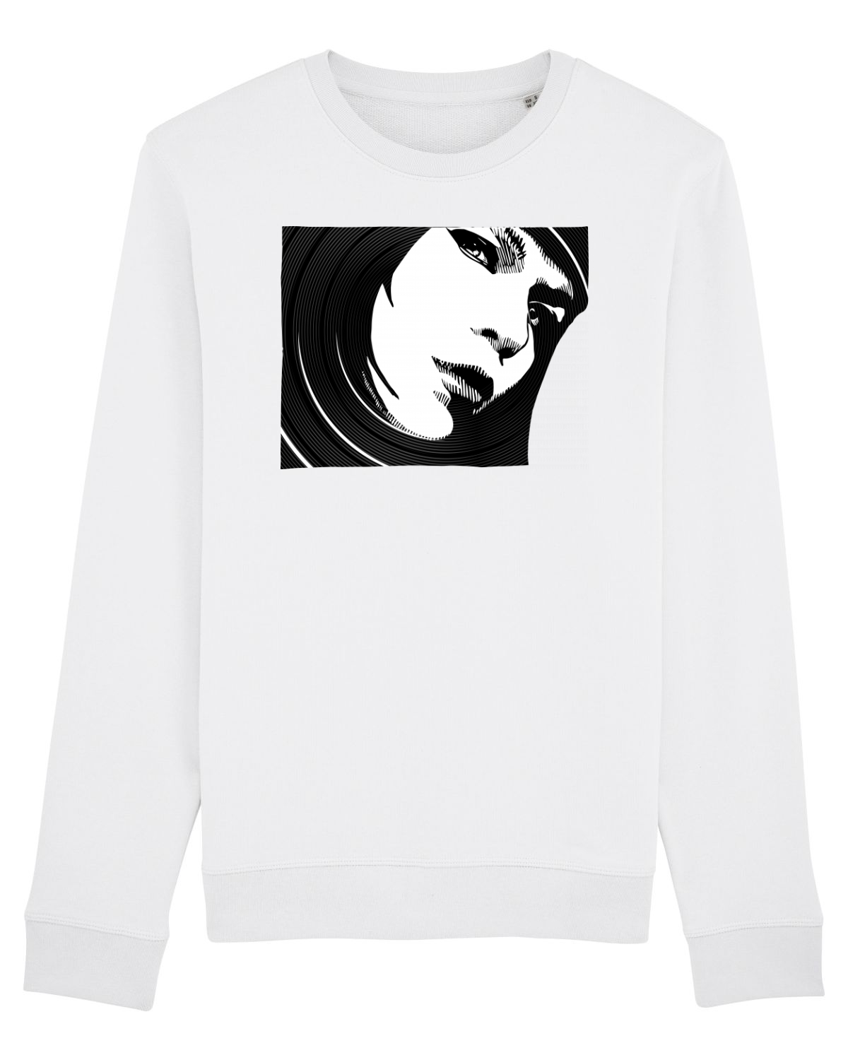 Bluză mânecă lungă Unisex Rise White