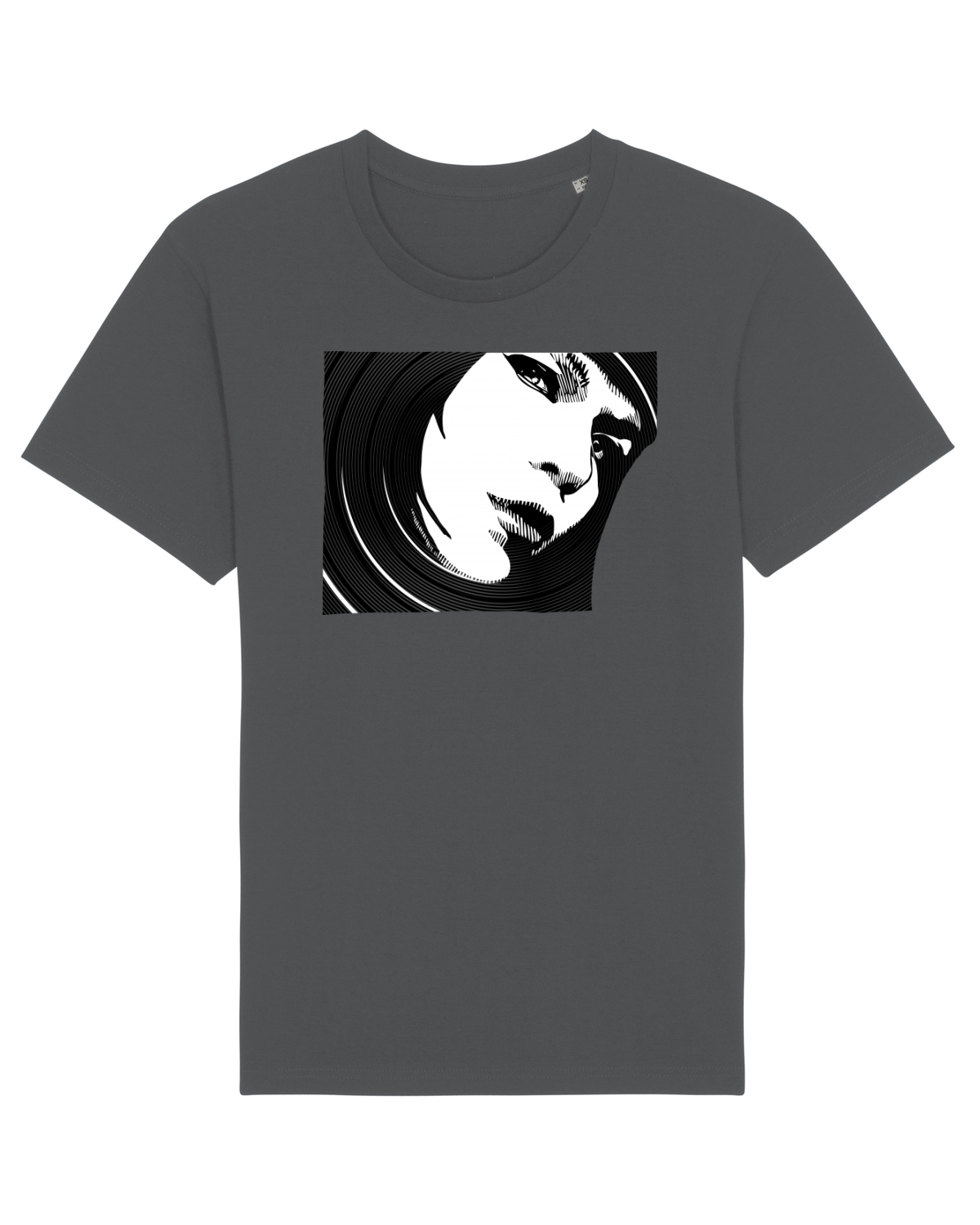 Tricou mânecă scurtă Unisex Rocker Anthracite