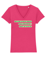 Autocorectorul Tricou mânecă scurtă guler V Damă Evoker