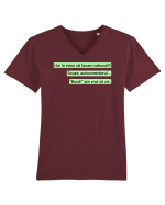 Autocorectorul Tricou mânecă scurtă guler V Bărbat Presenter