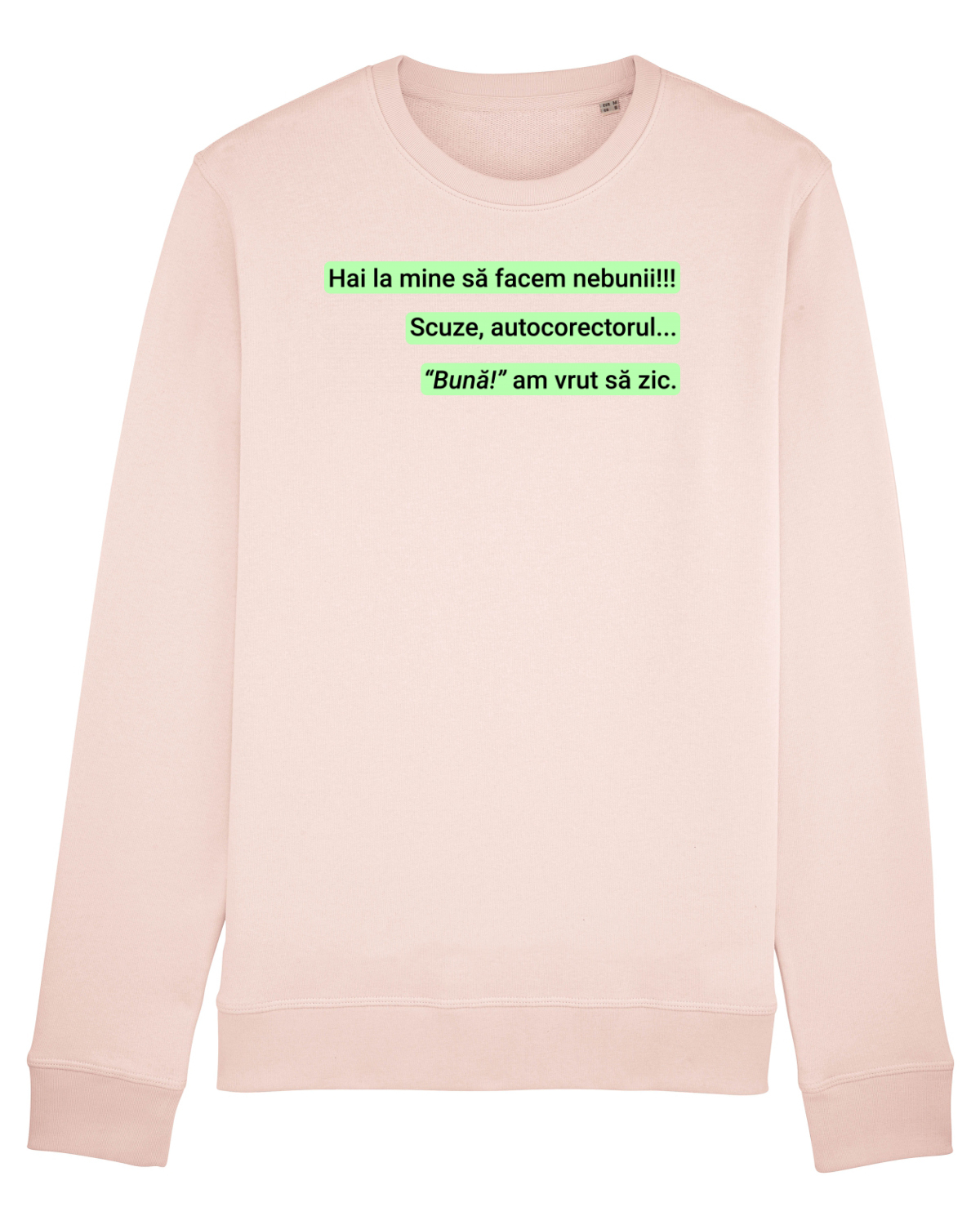 Bluză mânecă lungă Unisex Rise Candy Pink