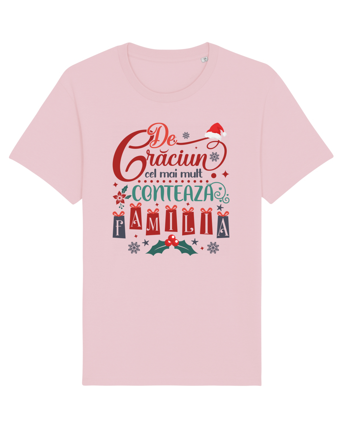 Tricou mânecă scurtă Unisex Rocker Cotton Pink
