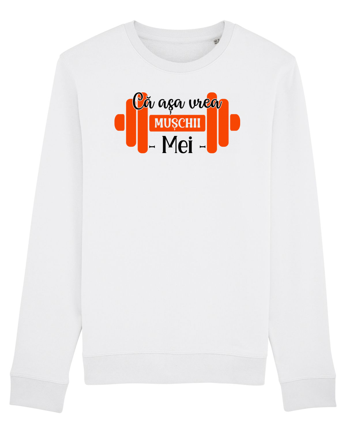 Bluză mânecă lungă Unisex Rise White