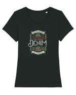 Finest Workwear Denim California Tricou mânecă scurtă guler larg fitted Damă Expresser