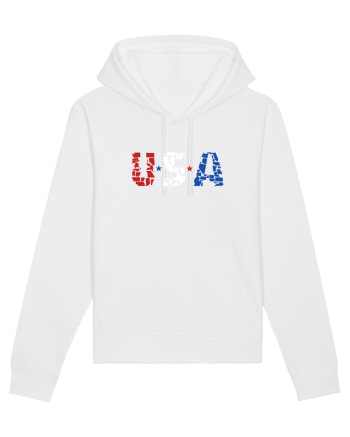 USA FLAG 50 STATES White
