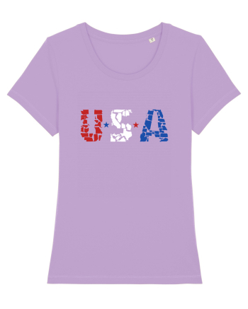 USA FLAG 50 STATES Lavender Dawn