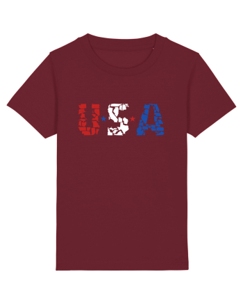 USA FLAG 50 STATES Burgundy