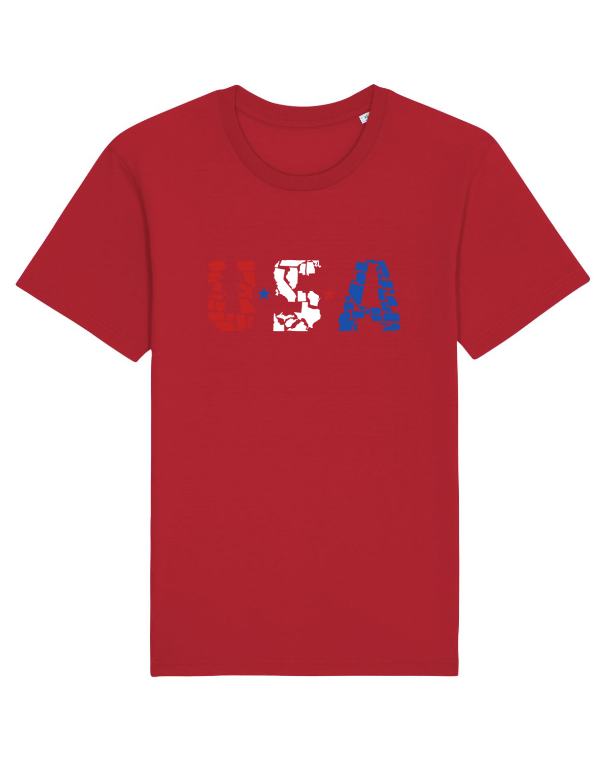 Tricou mânecă scurtă Unisex Rocker Red