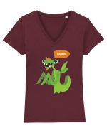 DUDE Tricou mânecă scurtă guler V Damă Evoker