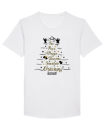 Fie... Crăciun Tricou mânecă scurtă guler larg Bărbat Skater